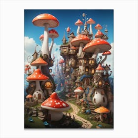 Mushroom House 2 Canvas Print