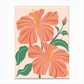 Hibiscus Flower 4 Canvas Print