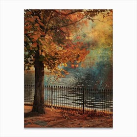 Autumn By The Lake 3 Canvas Print