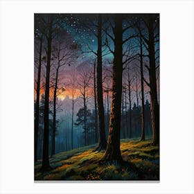 Night In The Woods 2 Canvas Print