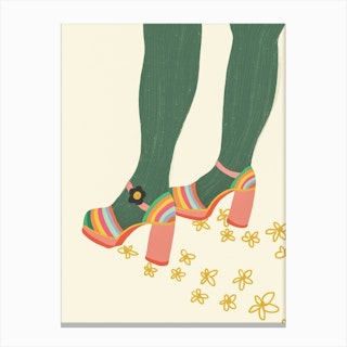 Floral Walk Canvas Print