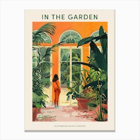 In The Garden Poster Schonbrunn Palace Gardens Austria 5 Canvas Print