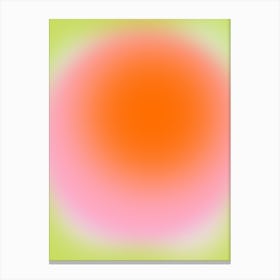 Juicy Abstract Gradient Aura Canvas Print