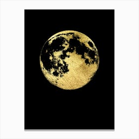 Gold Moon Canvas Print