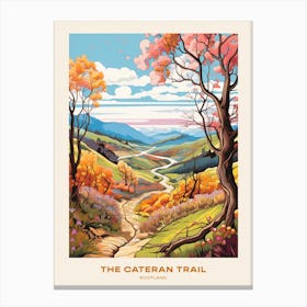 The Cateran Trail Scotland Hike Poster Canvas Print