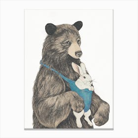 Bear au Pair Canvas Print