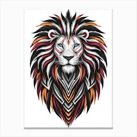 Tribal Lion Canvas Print