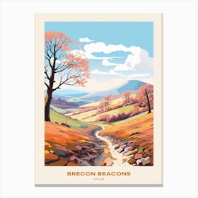 Brecon Beacons National Park Wales 2 Hike Poster Canvas Print