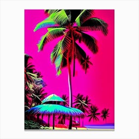 Goa India Palm Pop Art Photography Tropical Destination Canvas Print