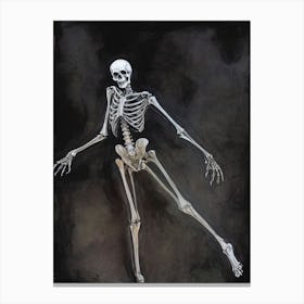 Dance With Death Skeleton Painting (35) Canvas Print