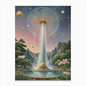 Cosmic Fountain Canvas Print