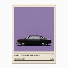 A Series Of Unfortunate Events Car Canvas Print