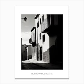Poster Of Granada, Spain, Photography In Black And White 4 Canvas Print