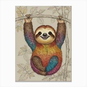 Sloth 40 Canvas Print