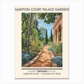 Hampton Court Palace Gardens London Parks Garden 4 Canvas Print