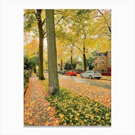 Autumn Streets Of Berlin Canvas Print