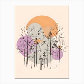 Trees In The Forest Canvas Print