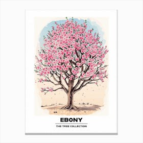 Ebony Tree Storybook Illustration 1 Poster Canvas Print