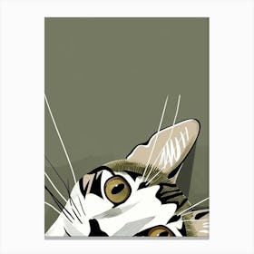 Cat Looking Up 1 Canvas Print