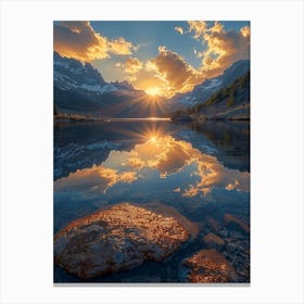 Sunrise In The Mountains 9 Canvas Print