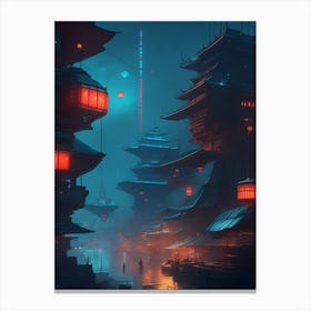 Night city Canvas Print