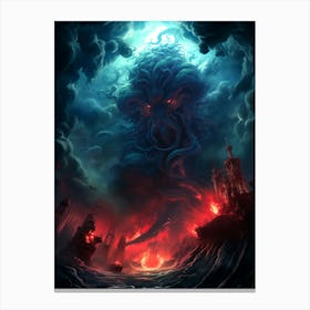 Cthulhu Kraken Canvas Print