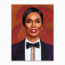 Angela Bassett Illustration Movies Canvas Print