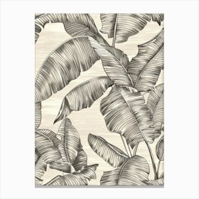 Banana Leaves Wallpaper 1 Canvas Print