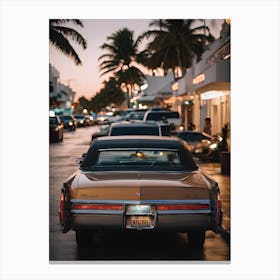 Sunset In Miami Canvas Print