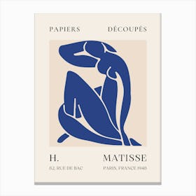 Papers De H Matisse Canvas Print