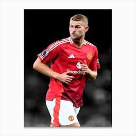 Matthijs De Ligt Of Manchester United Canvas Print