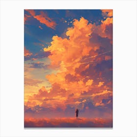 Sunset Hd Wallpaper Canvas Print