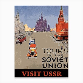 Tours In USSR Canvas Print