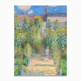 Claude Monet'S Garden 6 Canvas Print