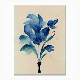 Blue Flower 4 Canvas Print