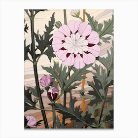 Flower Illustration Phlox 3 Canvas Print