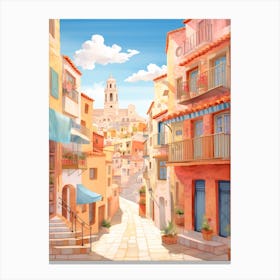 Cartagena Spain 2 Illustration Canvas Print