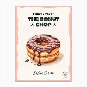 Boston Cream Donut The Donut Shop 2 Canvas Print