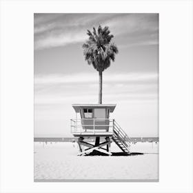 Venice Beach, Black And White Analogue Photograph 1 Canvas Print