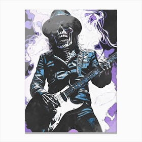 Skull Rock N Roll Canvas Print