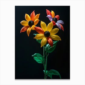 Bright Inflatable Flowers Black Eyed Susan 2 Canvas Print