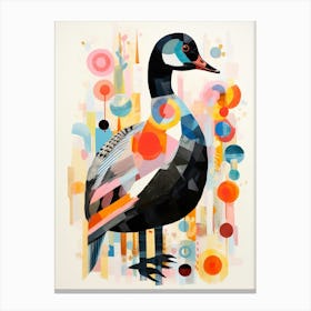 Bird Painting Collage Coot 2 Canvas Print