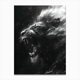 Lion Roaring 9 Canvas Print