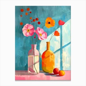 Flowers In Vases Canvas Print