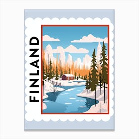 Finland 2 Travel Stamp Poster Canvas Print