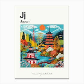 Kids Travel Alphabet  Japan 2 Canvas Print