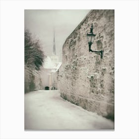 Winter In Tallinn Canvas Print