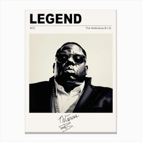 The Notorious BIG Legend Canvas Print