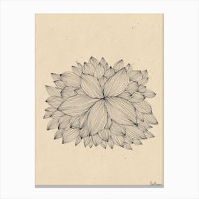 Dahlia Canvas Print