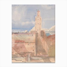 Koutoubia Mosque Marrakech, Hercules Brabazon Brabazon  Canvas Print